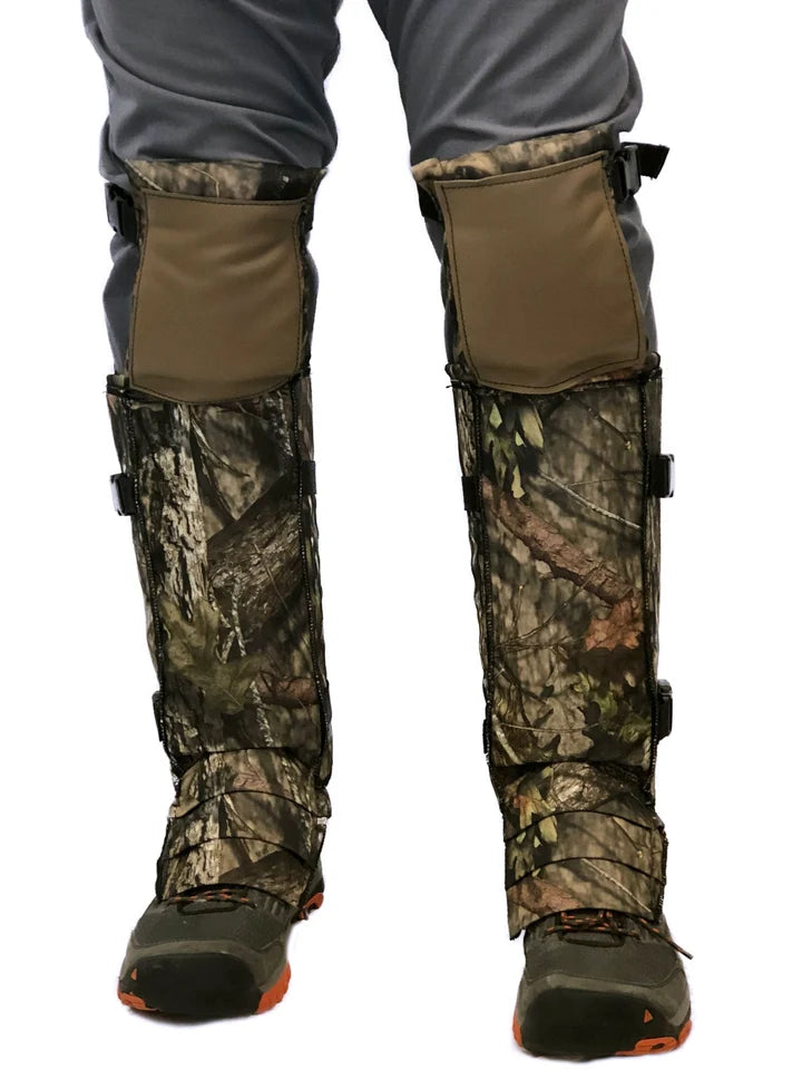 Crackshot Super Snake Guards with Knee Pads - Mossy Oak Break Up Camo - XL | Open Box Return - Unused