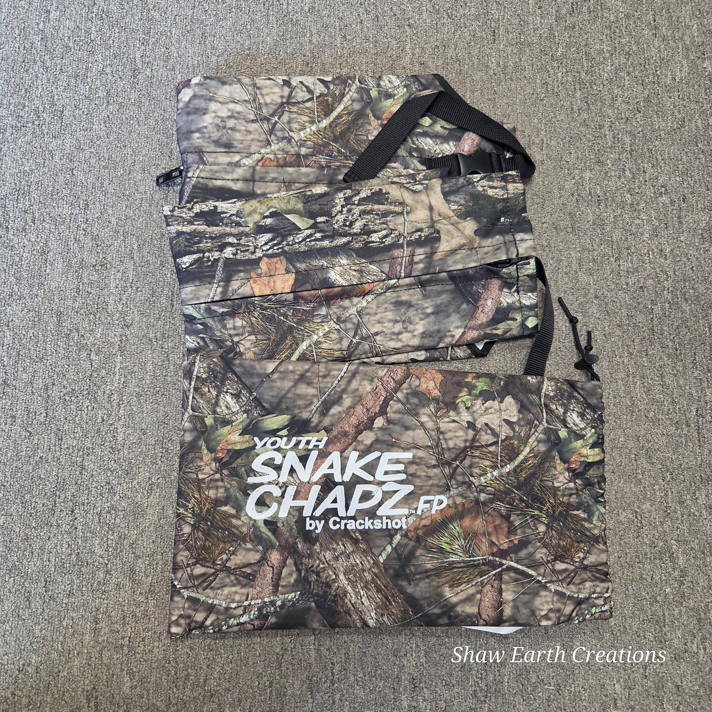 ***REDUCED PRICE, OPEN BOX UNUSED***  Youth Snake Chapz Full Protection by Crackshot, MOBU Country-P Color