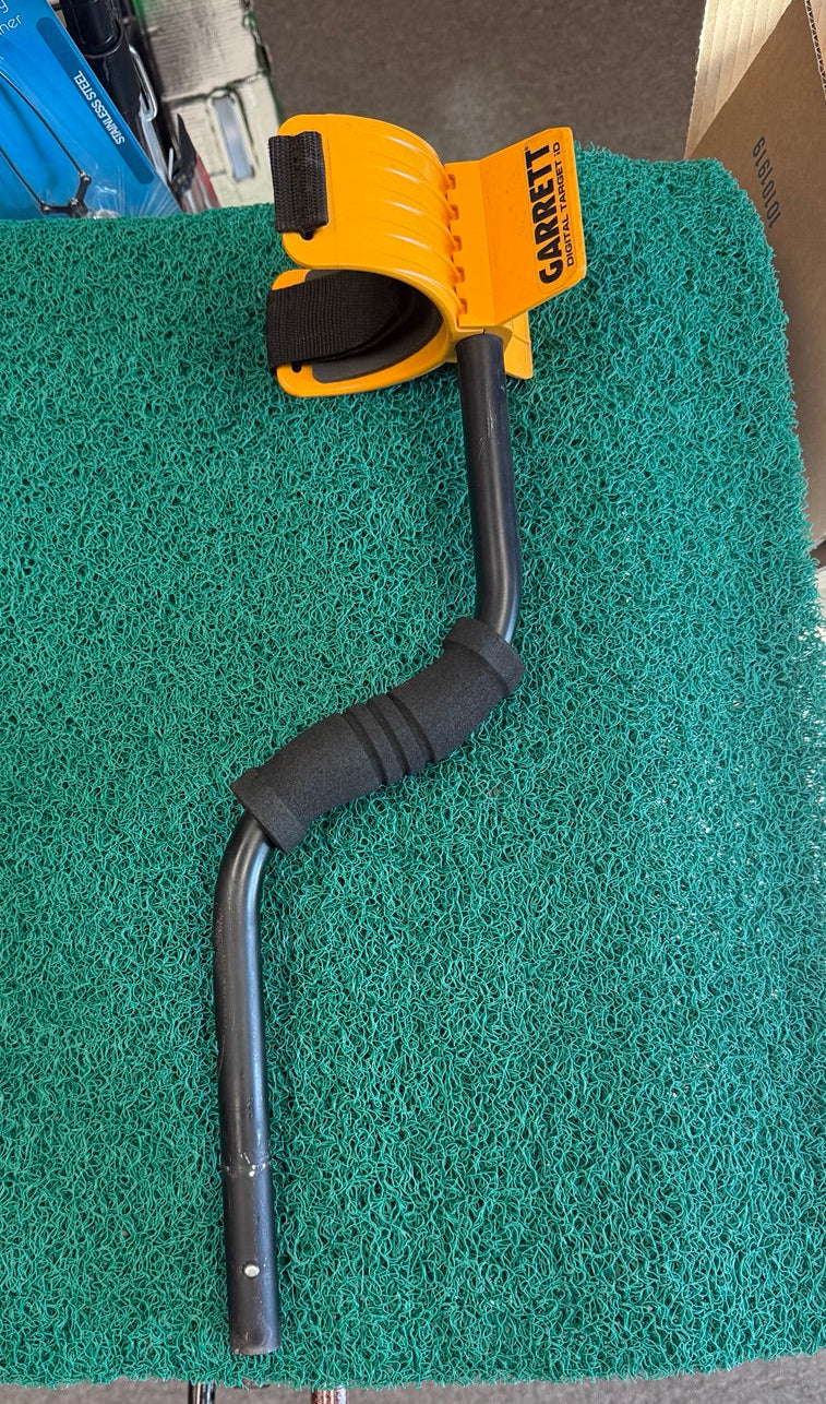 Used Garrett ACE Series upper S-stem with padded grip and arm cuff assembly