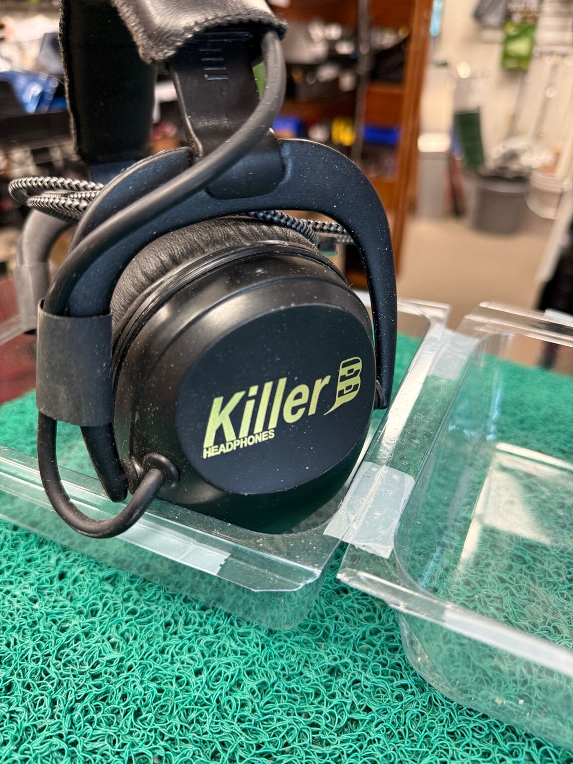Actual used Killer B headphones side view