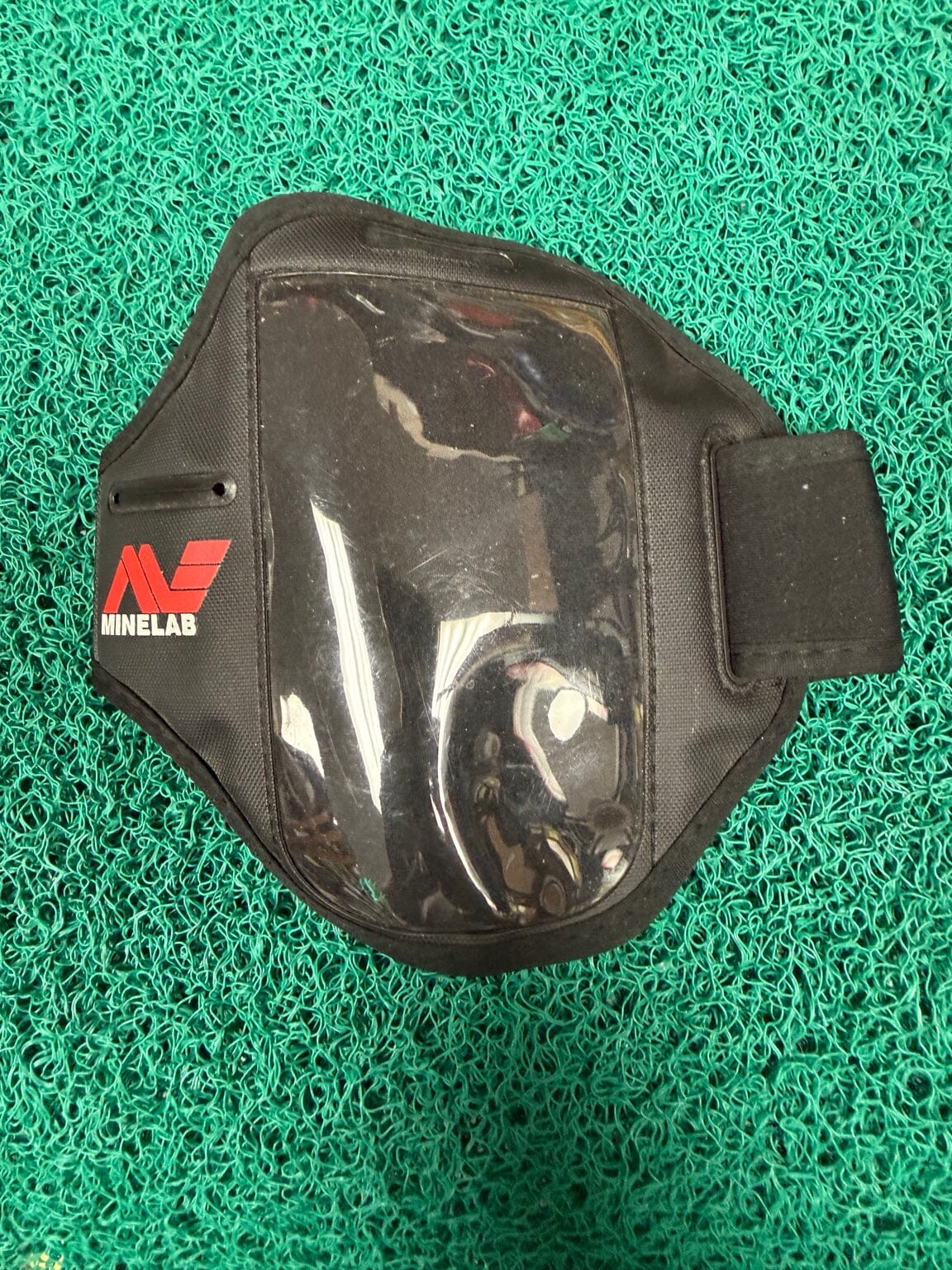 Used Minelab control box armband protective cover front