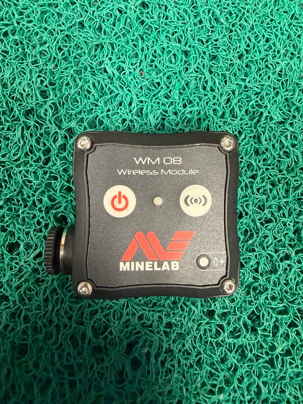 Used Minelab WM 08 wireless audio module front