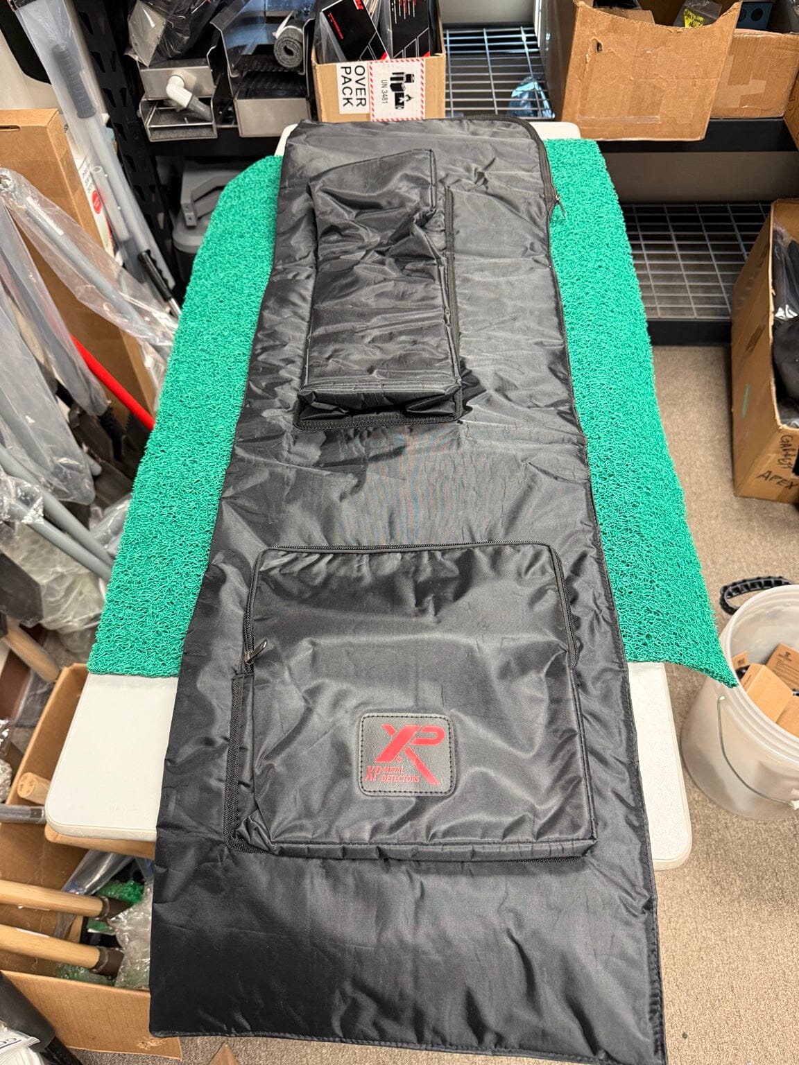 Used XP Metal Detectors padded carry case open view
