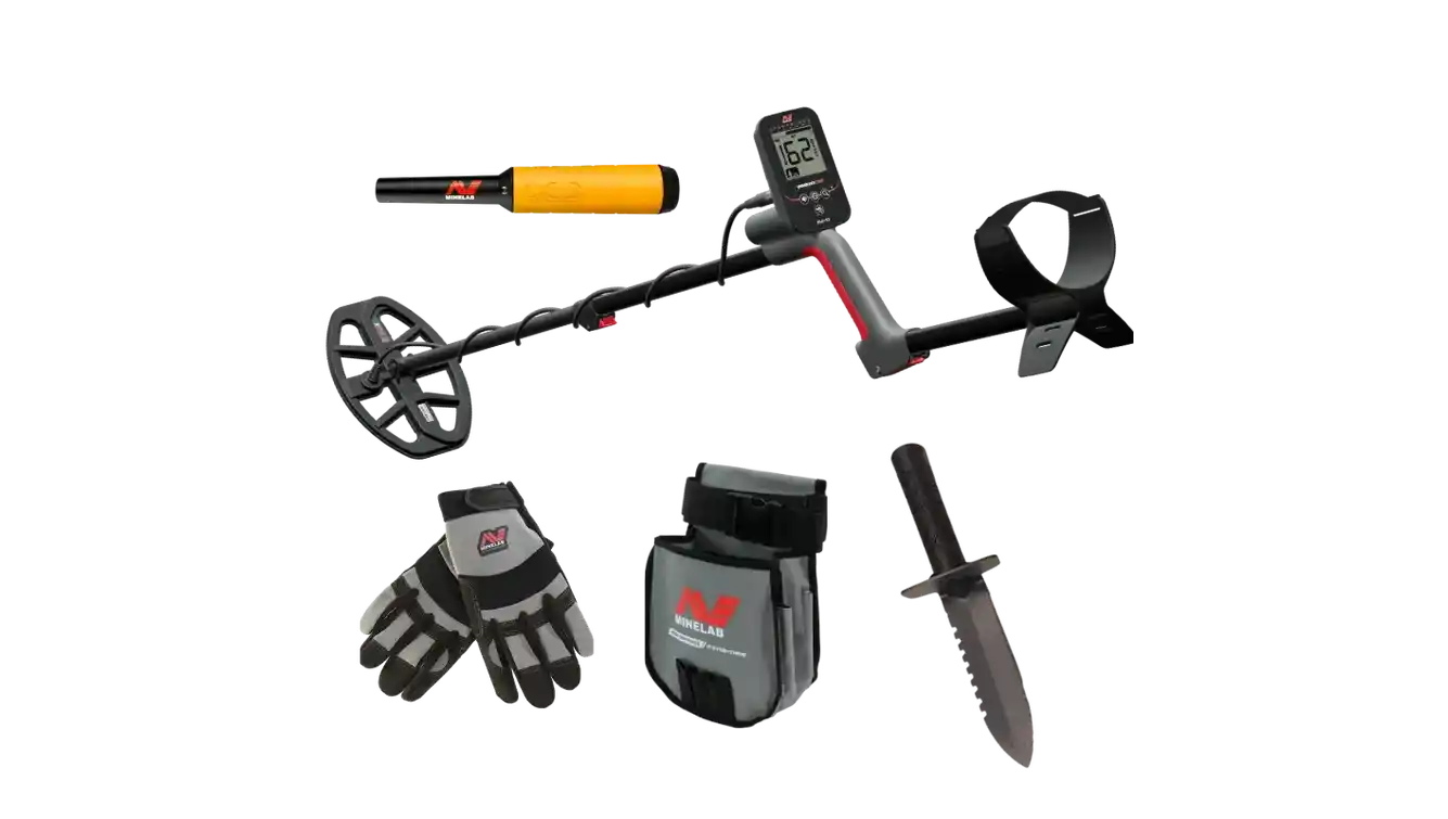 Minelab VANQUISH 360 + PRO-FIND 35 + Adventure Pack Bundle