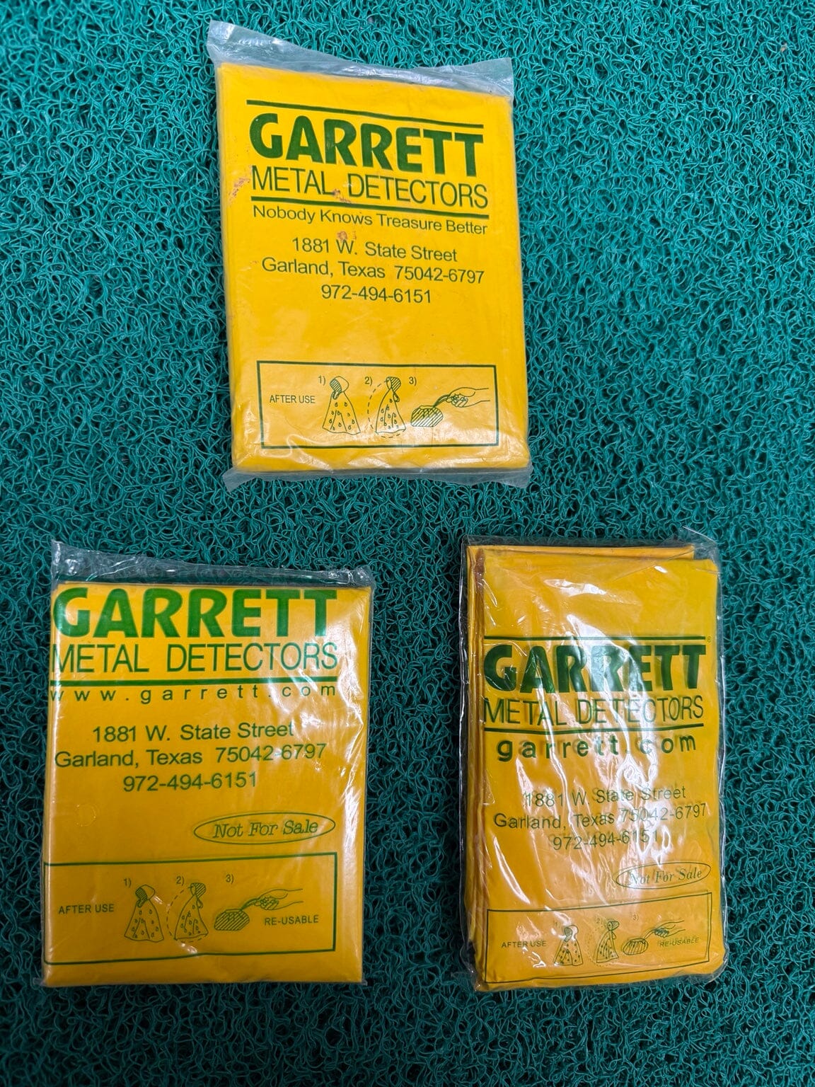 Vintage Garrett Metal Detectors yellow reusable promotional bags