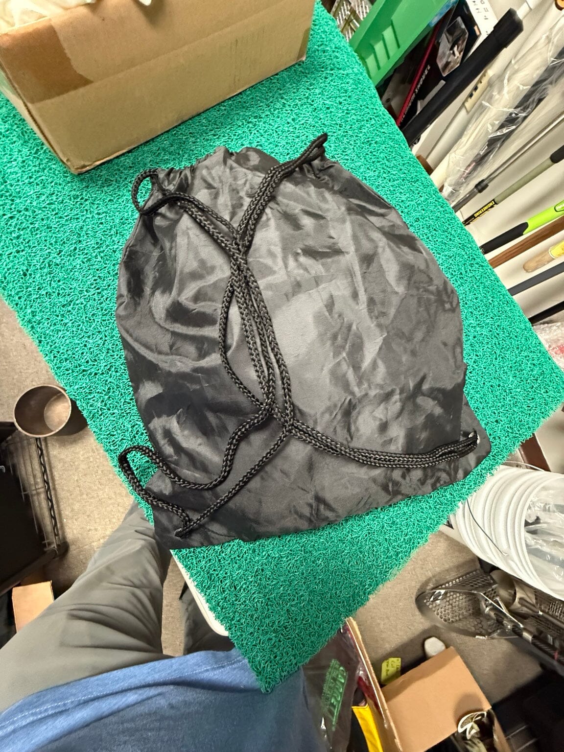 White's MX Sport lightweight roll up backpack back view with drawstring straps