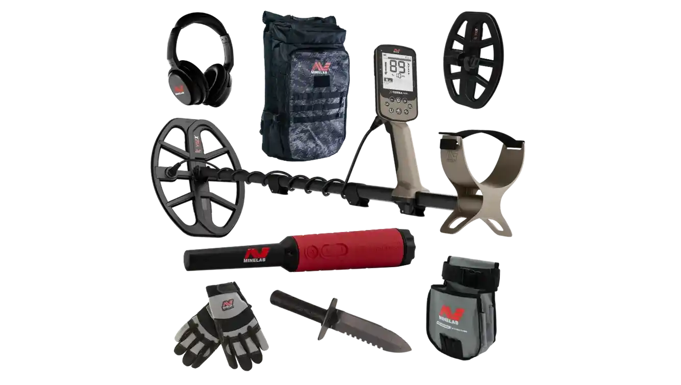 Minelab X-TERRA ELITE Expedition Pack + PRO-FIND 40 + Adventure Pack + Backpack Bundle