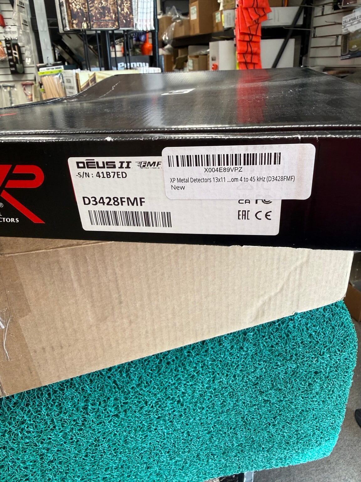 D3428FMF original box label and serial number 41B7ED