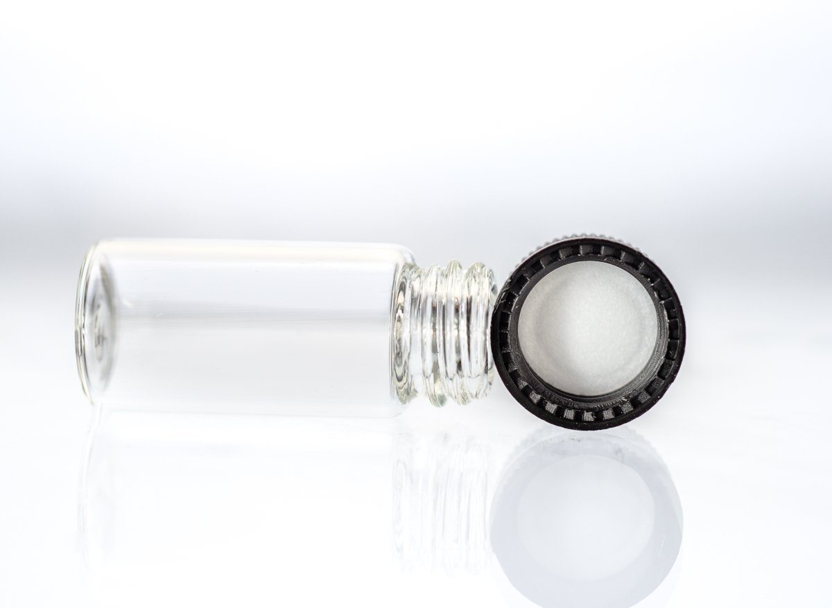 144 Pc. Display - 4ml Glass Vials (1-3/8", Outer Diameter; 9/16") High Plains Prospectors 