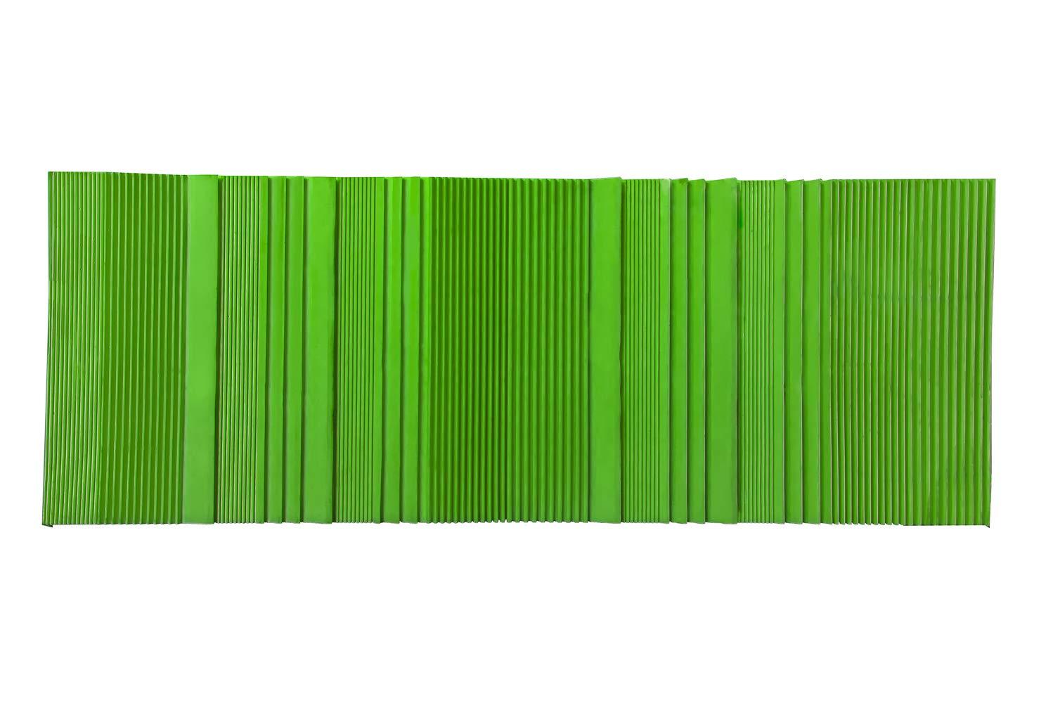 27"x10" Trimmable Riffled TPR Light Weight Sluice Box Matting, Green Color Gold Prospecting,Accessories Jobe 