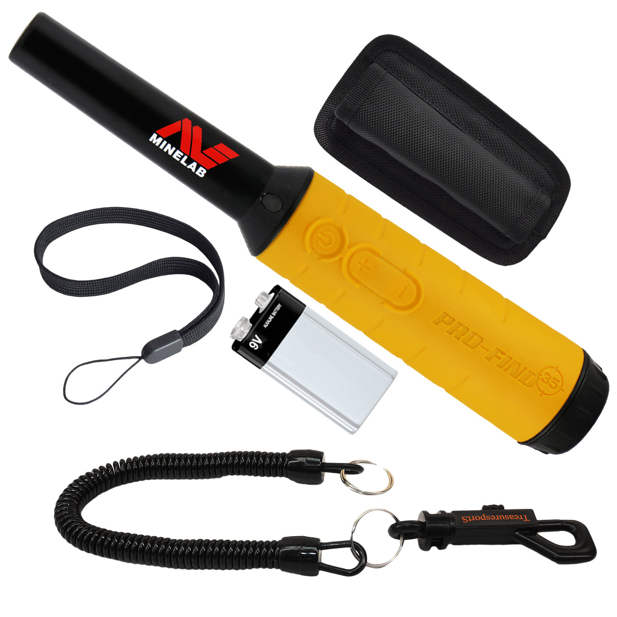 Minelab Pro Find 35 Pinpointer Bundle with Black Lanyard