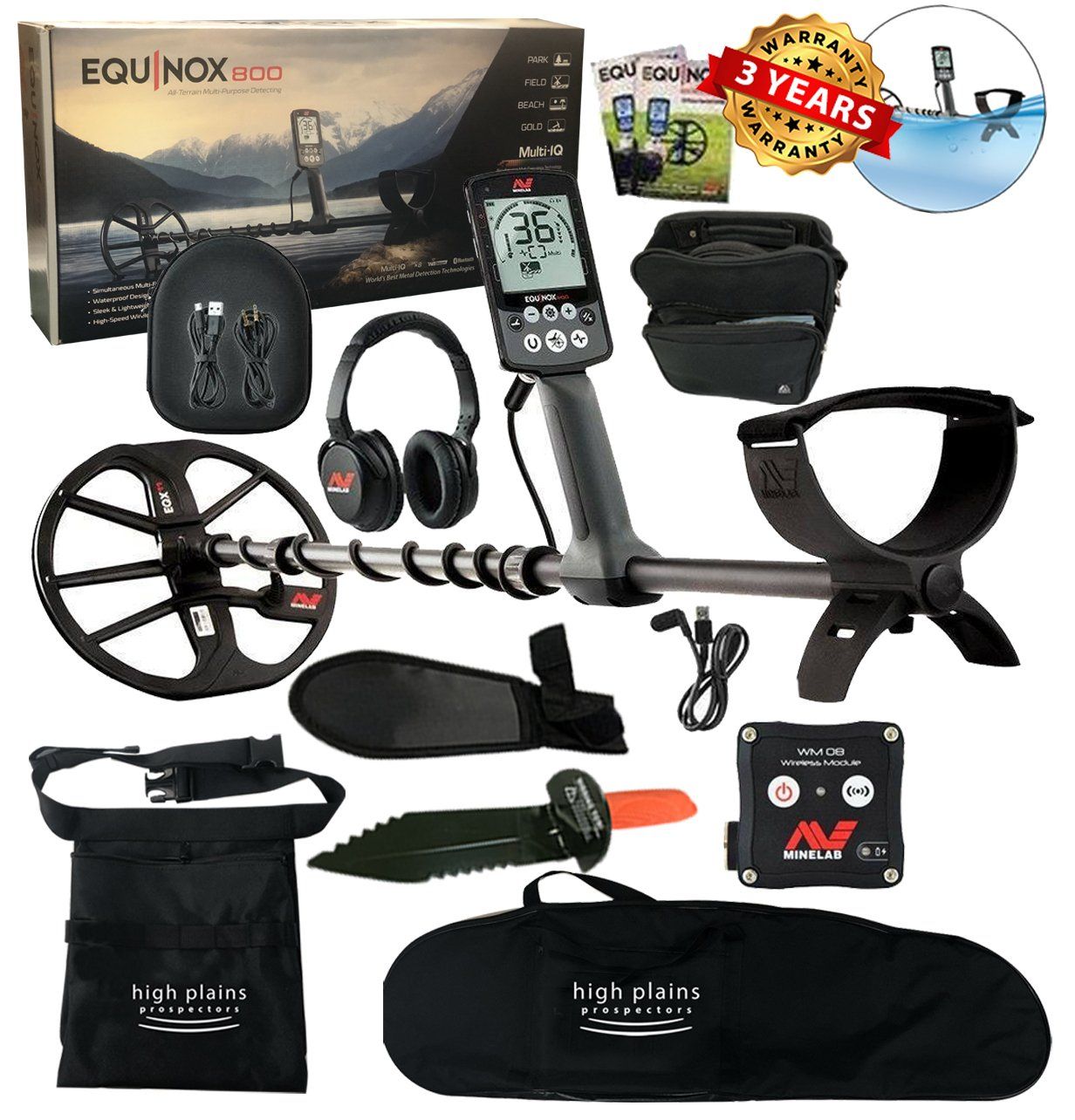 Minelab Equinox 800 Metal Detector Enterprise Bundle