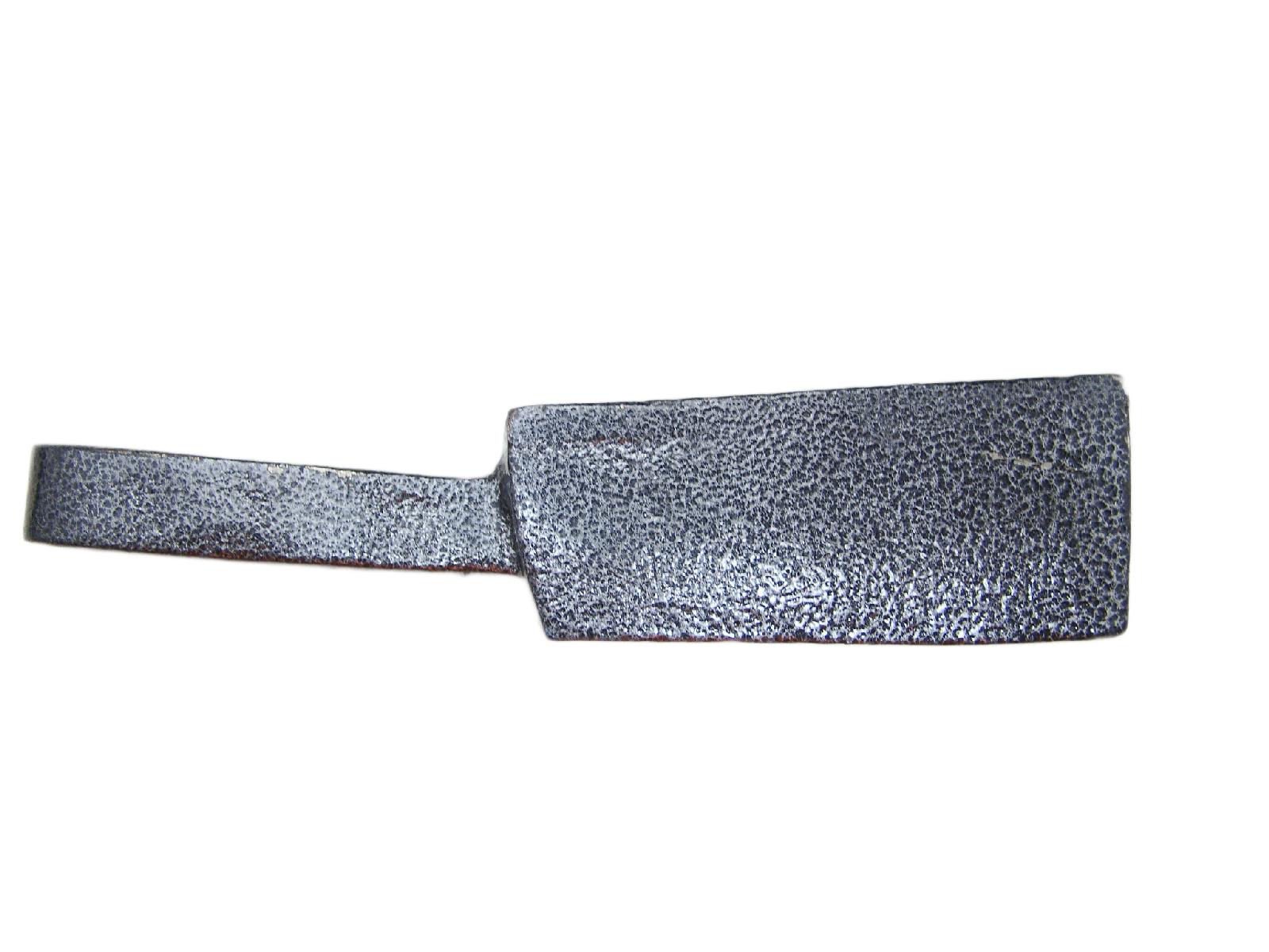50 oz Gold Bar Loaf Cast Iron Ingot Mold Scrap Silver 25 oz Side View