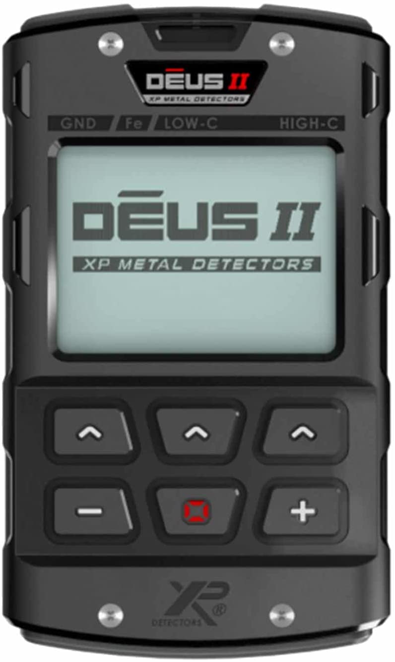 XP DEUS II FMF Metal Detector with 11″ FMF Coil, WS6 Headphones, Remote, Bone Conducting Headphones & MI-6 Pinpointer