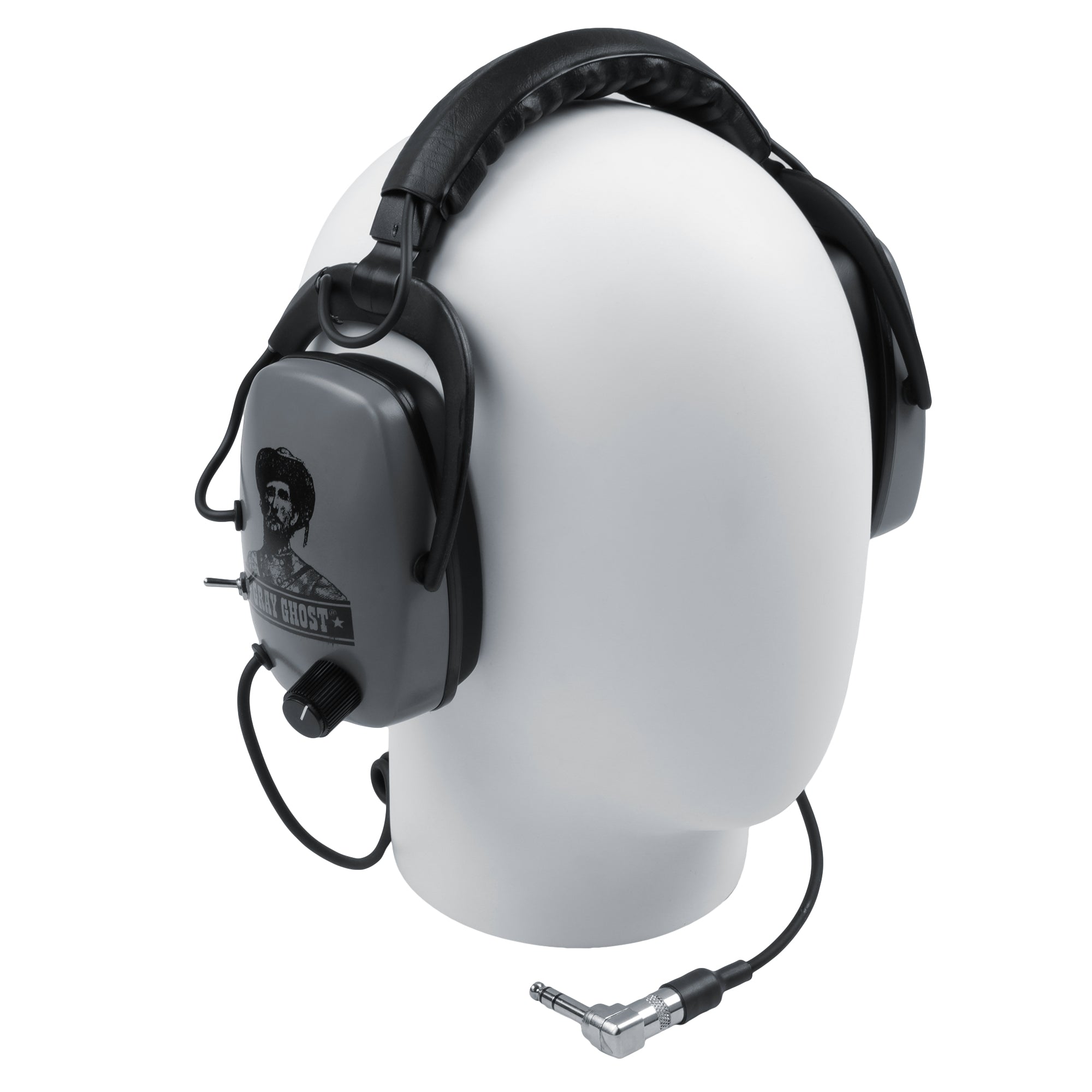 Detector Pro Original Gray Ghost Platinum Series Headphones with 1/4″ Angle Plug