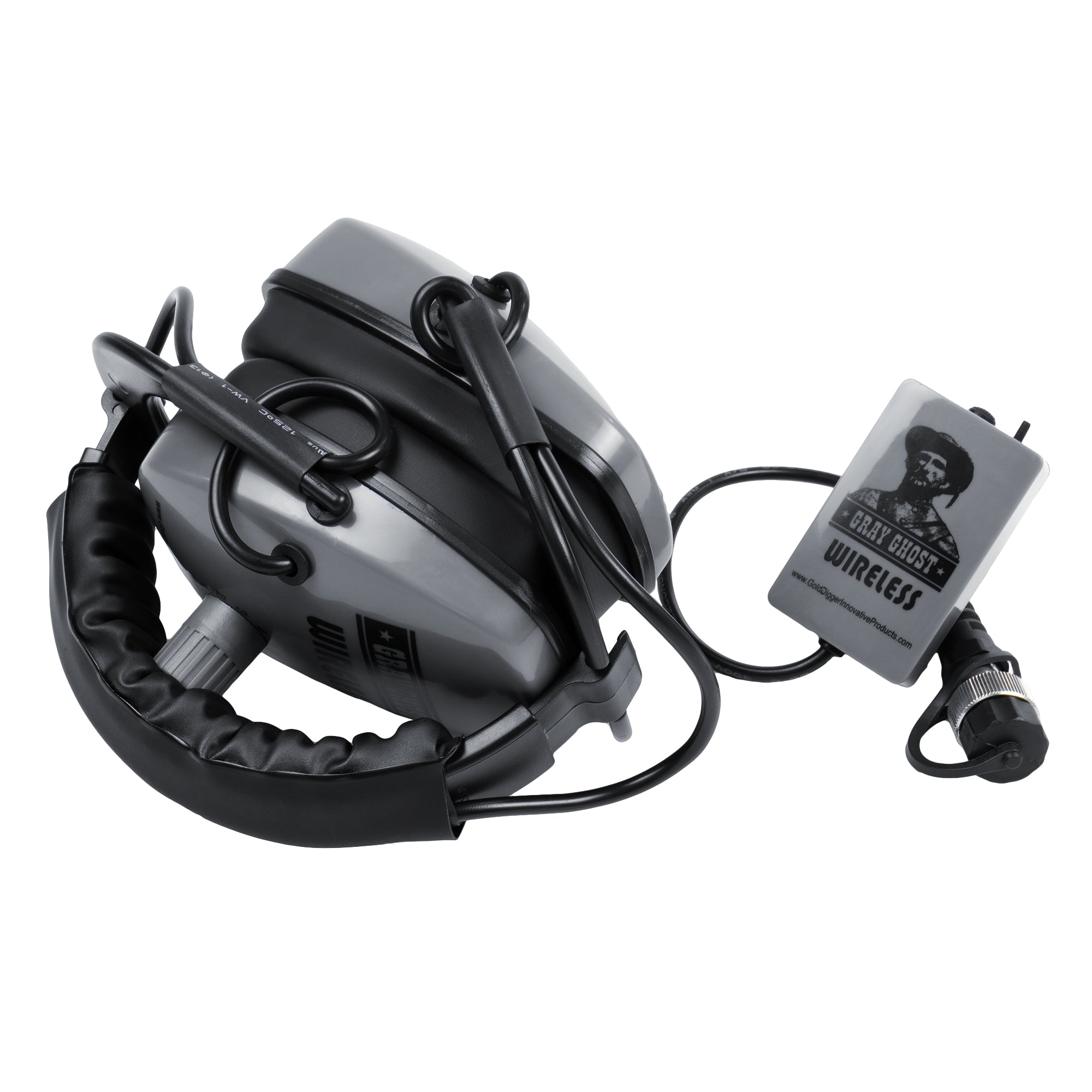 Detector Pro Gray Ghost Platinum Series Wireless Headphones for Garrett AT Pro