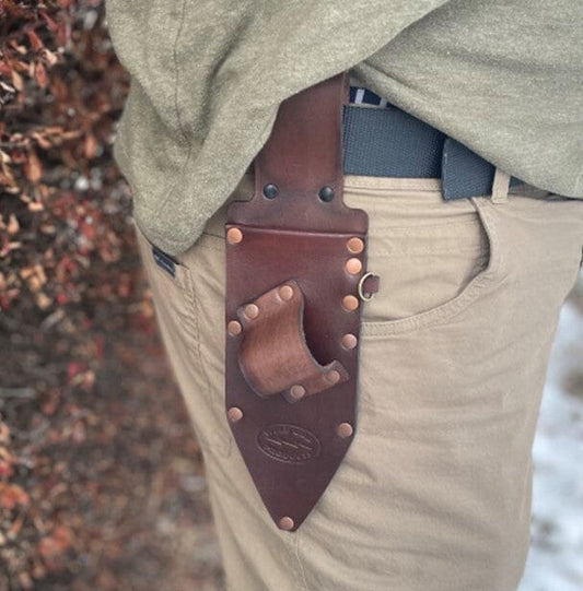 Premium Leather Digging Tool Sheath and Pinpointer Holster – High ...