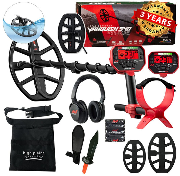 Minelab Vanquish 540 Pro-Pack | Metal Detector Set – High Plains