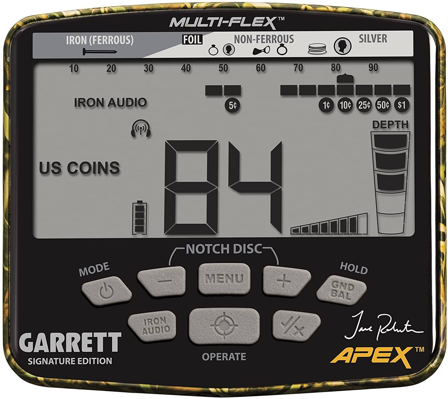 Garrett Jase Robertson Signature Edition APEX Metal Detector with Headphones for Z-Lynk