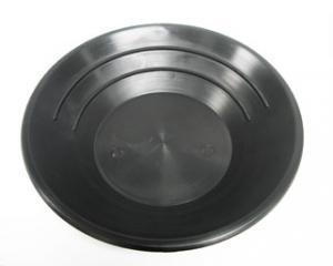 10" Basic Gold Pan - Black Side view