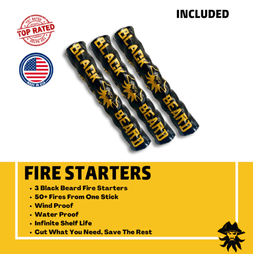 Black Beard Fire Starter Kit - Grab & Go Kit