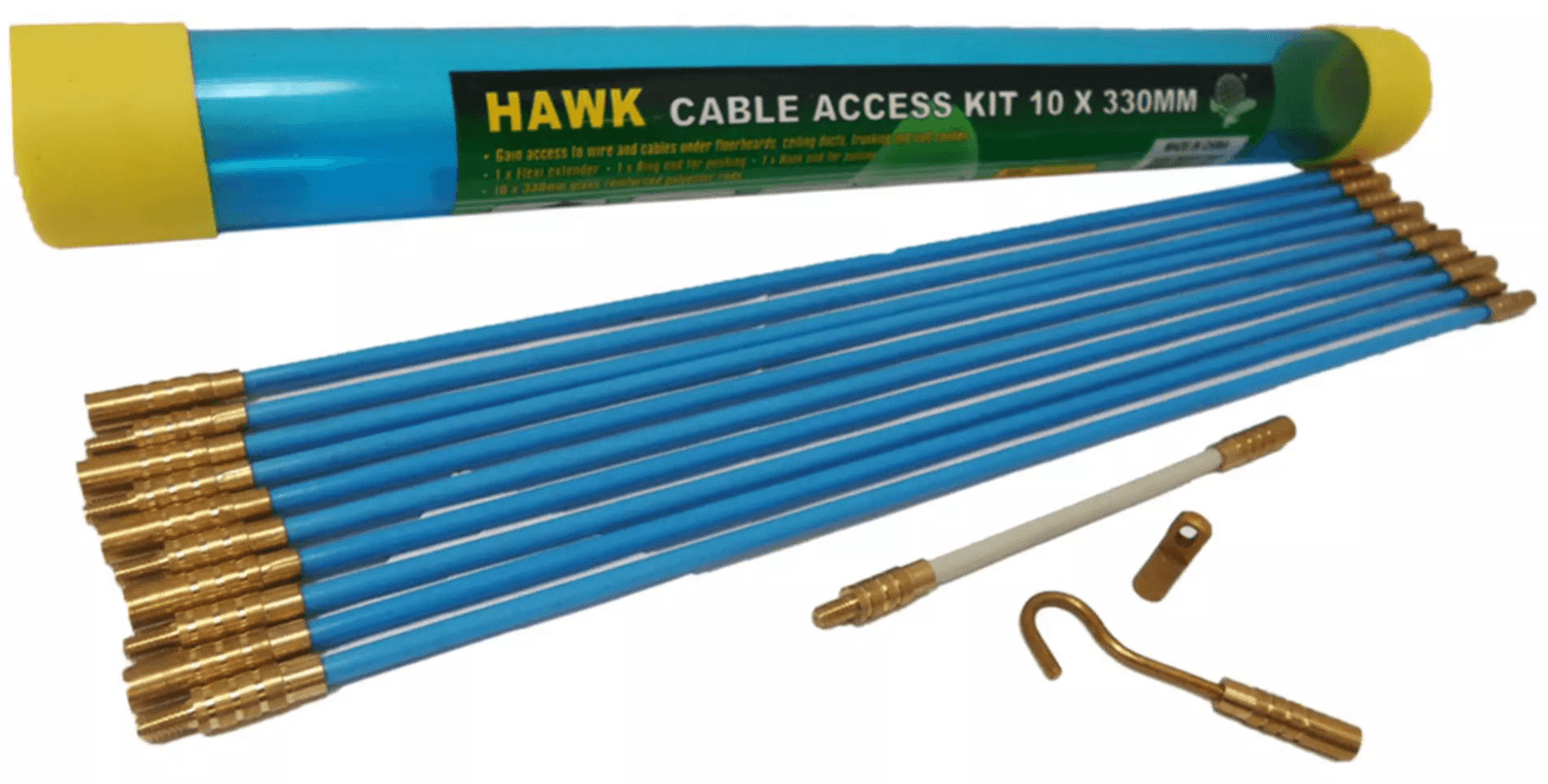 12' Wire Fishing Cable Access and Routing Rod Set – High Plains Prospectors