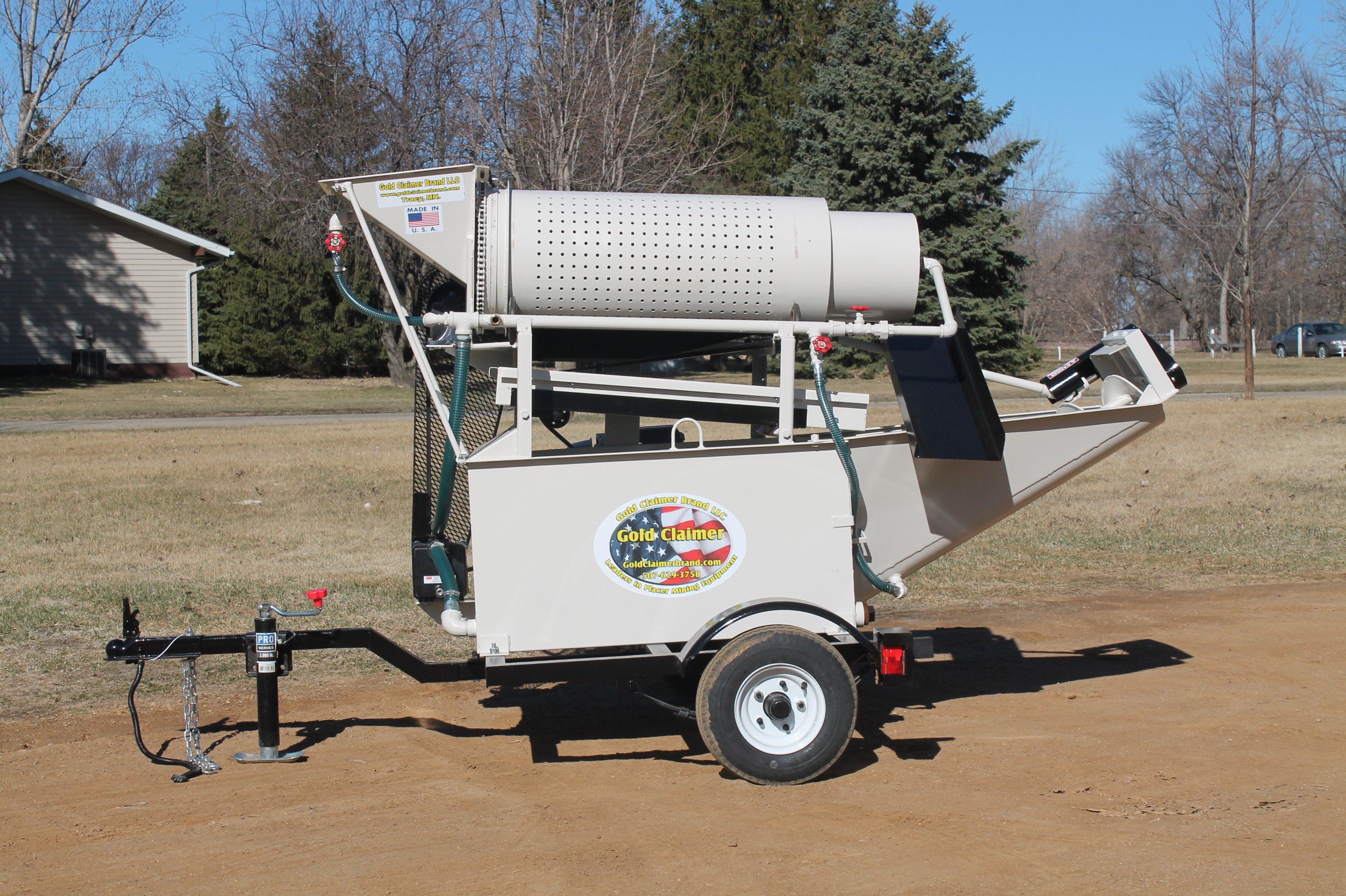 Portable gold small gold trommel for mining Gold Claimer Gold Trommel and Concentrator