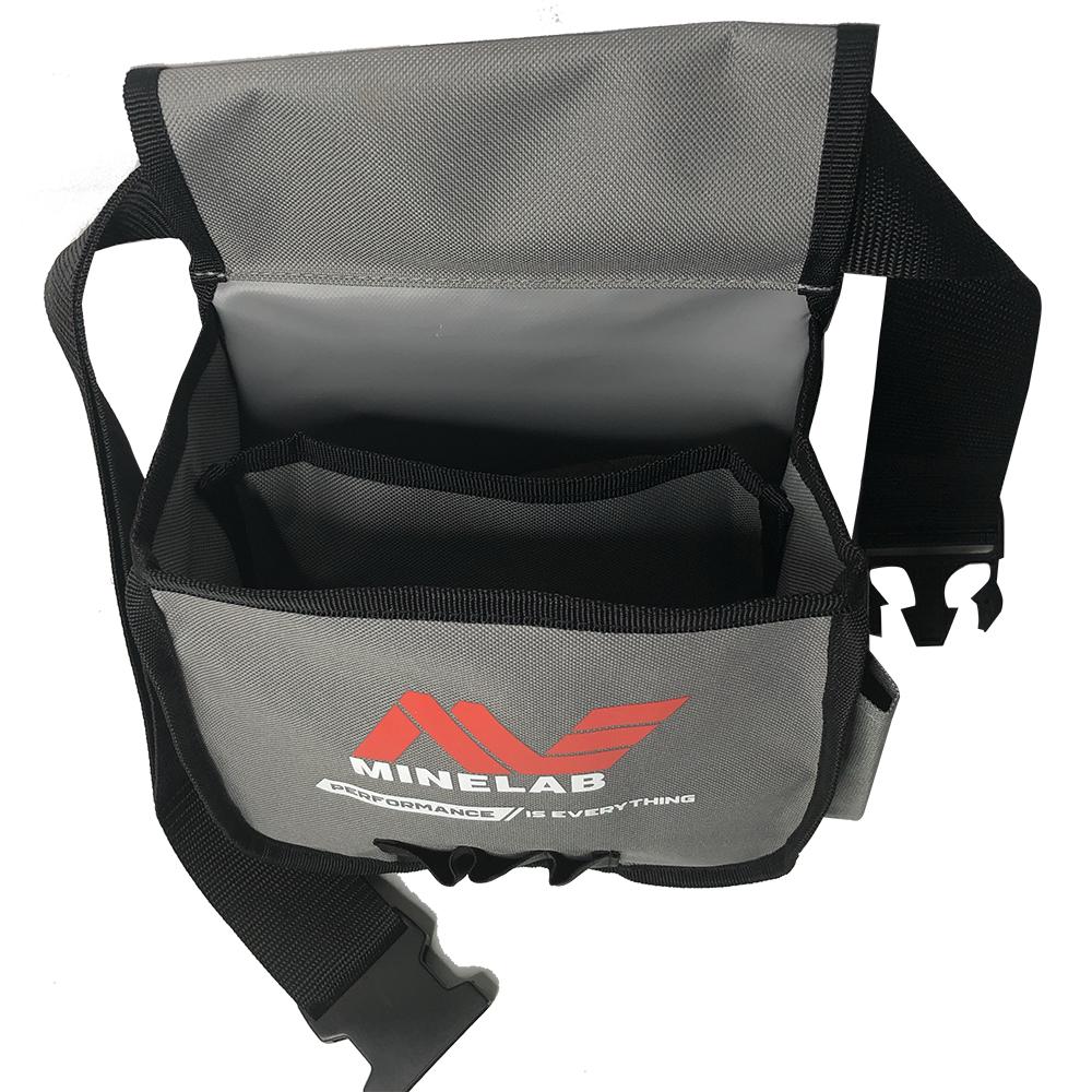 MINELAB Multi-Pocket Finds Pouch With Hard Shell - 3L Capacity Waist Pack For Metal Detecting