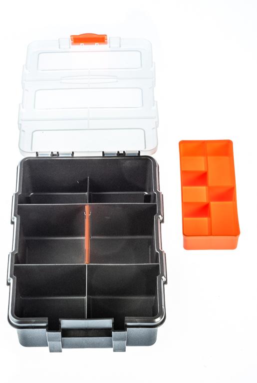 Multi-Section Plastic Storage Box - Size: 8.1/2" x 6" x 2.3/4" (Removable Tray & Divider) Accessories High Plains Prospectors 