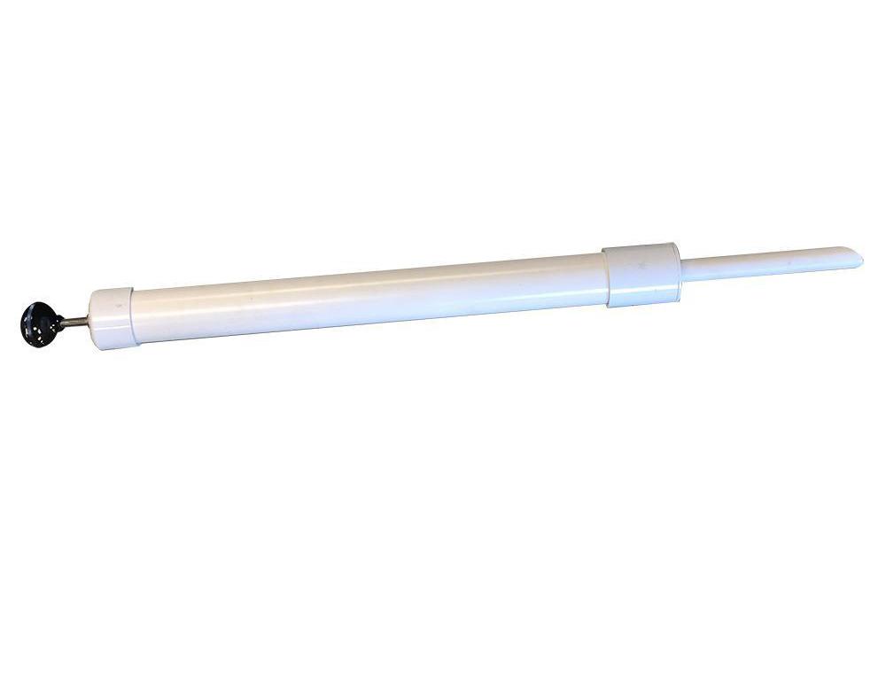 Hand held manual powered suction dredge for gold prospecting, and sniping large