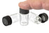 144 Piece Display- 3ML (1/2oz) Glass Vials (1", Outer Diameter: 9/16")