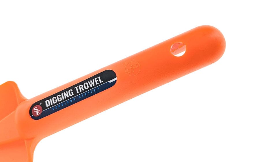 10 1/2" Orange Plastic Digging Trowel