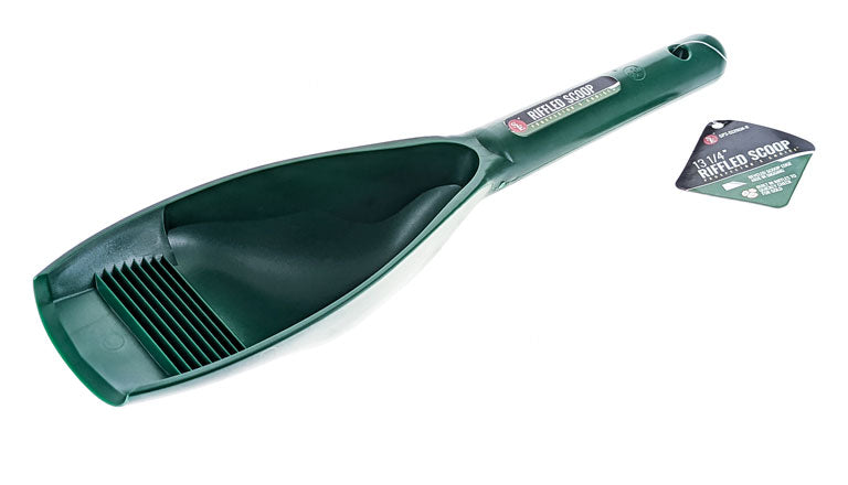 12.5" Green Prospector's Scoop with Built in Riffle