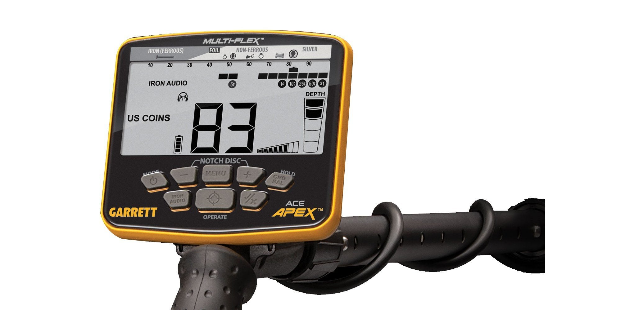 Garrett ACE APEX Metal Detector - with MS-3 Wireless Headphones