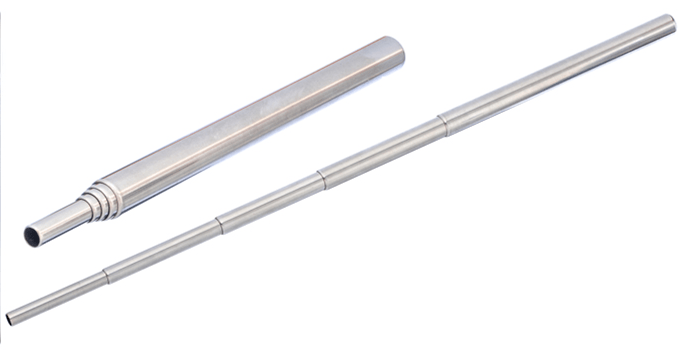 Telescopic Pocket Stainless Steel Fire Bellow 4.3/4"-18.3/4" Long